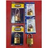 Image 1 : (5) Padlocks With Keys (4 New)