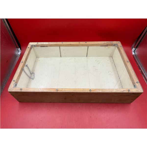 Custom Made Plexiglass Flip Top Showcase