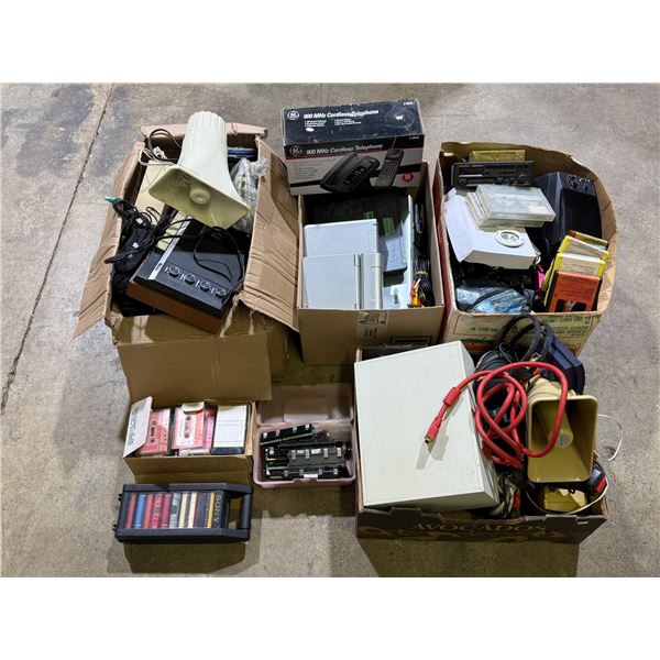 Vintage Electronics: Cassettes, Telephone, Portable DVD Players, Space Heater, & More