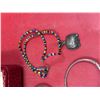 Image 4 : Assorted Silver Jewelry & Jewelry Box : Rings, Bracelets, Necklaces