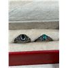 Image 6 : Assorted Silver Jewelry & Jewelry Box : Rings, Bracelets, Necklaces