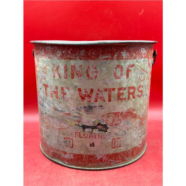 Vintage King Of The Waters Bait Bucket