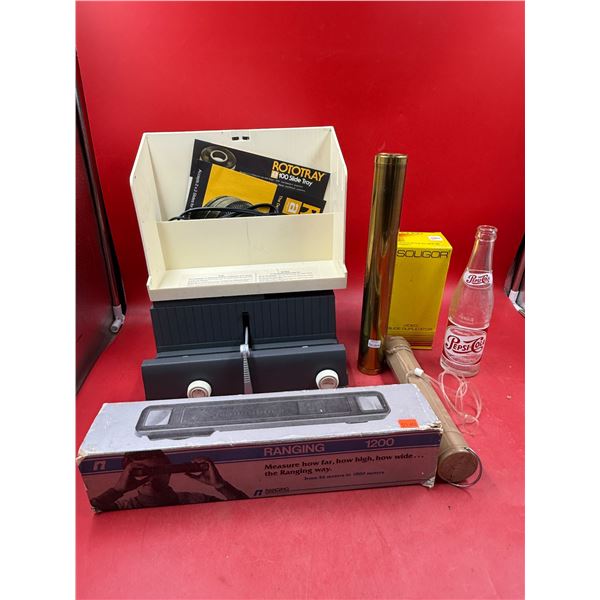 Vintage Variety : Ranging 1200, Glass Pepsi Bottle, 1970's Kaleidoscope, Flashlight, & More