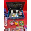 Image 5 : Assorted Pokemon Cards, Poke Ball, Playing Mat, Large Cards, Stickers, Dice, & More