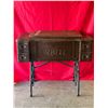 Image 1 : Vintage White Sewing Machine Table (No Sewing Machine)