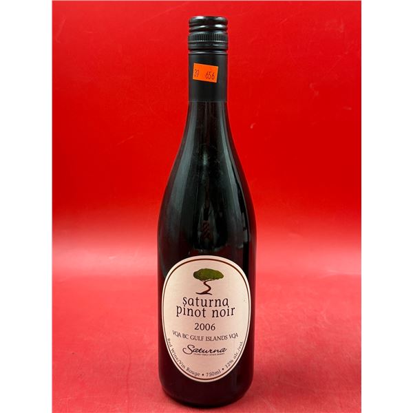 Sealed Vintage Bottle: 2006 Saturna Pinot Noir Wine 750ml 12%