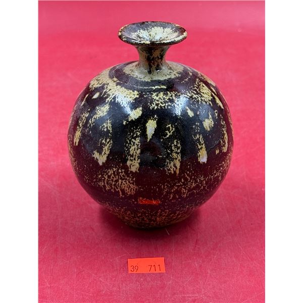 Vintage Artist Signed Pottery Vase