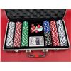 Image 2 : Poker Chip Set With Dice & Playing Cards