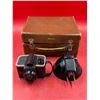 Image 1 : Vintage Ansco Camera With Flash & Carrying Case