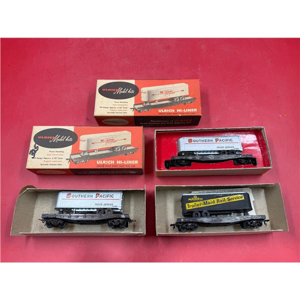 (3) Vintage Ulrich Model Kit Train (Locomotive) Toys