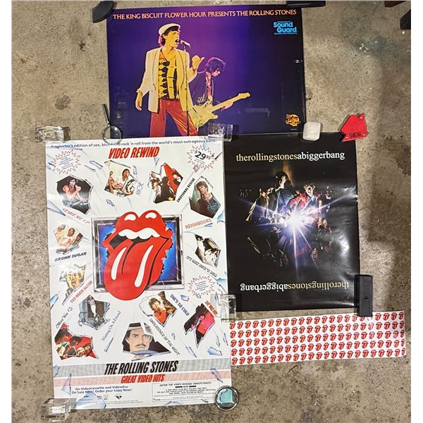 (3) Vintage Rolling Stones Posters