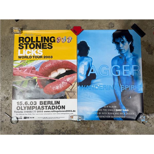 (2) Vintage Rolling Stones Posters