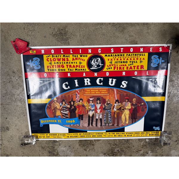 Vintage Rolling Stones Circus Poster