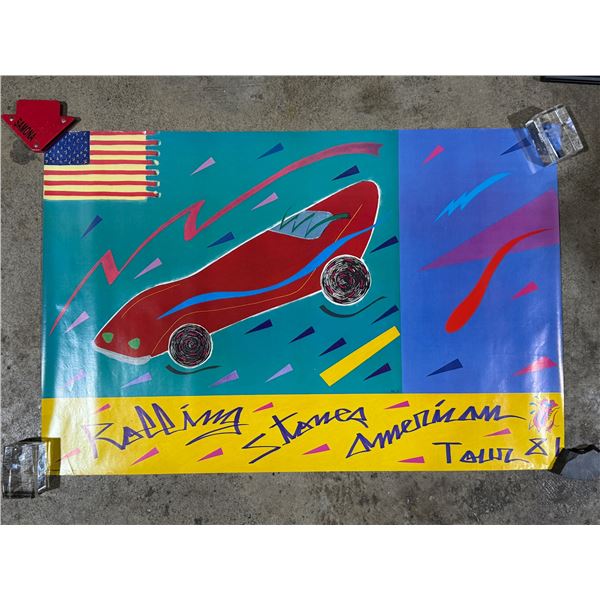 Vintage Rolling Stones American Tour 81 Poster