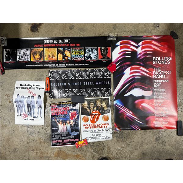 (6) Vintage Rolling Stones Posters