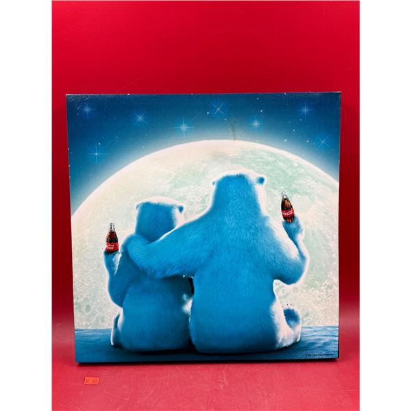 Light Up Coca-Cola Polar Bear Wall Art