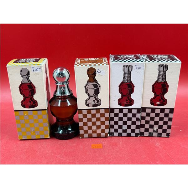 (4) Vintage Avon Chess Piece Perfumes