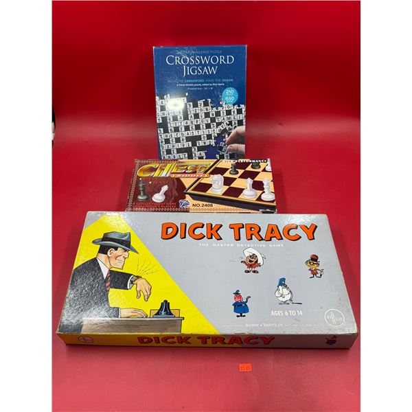 Games: Dick Tracy (May Be Missing Pieces), Chess, & Crossword Jigsaw