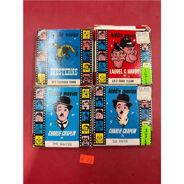(4) Vintage Kiddie Movies: Charlie Chaplin & Laurel & Hardy