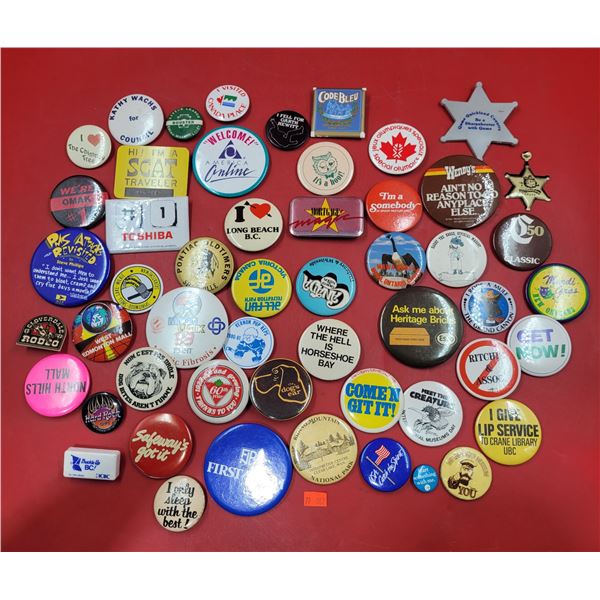 Vintage Pin Backs