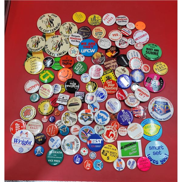 Vintage Pin Backs