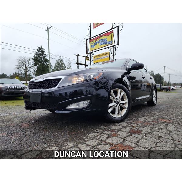 DUNCAN - 2012 KIA OPTIMA, BLACK, 273402 KMS, FRONT WHEEL DRIVE. - D244693