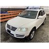 Image 4 : PARKSVILLE - 2006 VOLKSWAGEN TOUREG  WHITE 309705 KMS - D023887