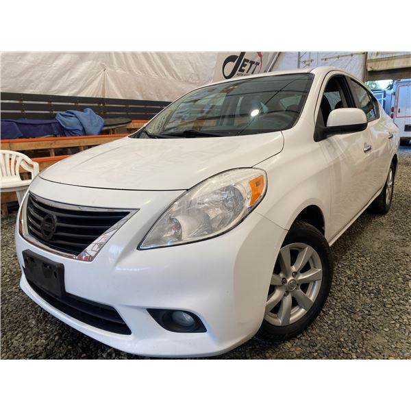 PARKSVILLE - 2013 NISSAN VERSA WHITE 192234 KMS - B871158