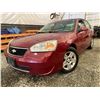 Image 1 : PARKSVILLE - 2007 CHEVROLET MALIBU RED 167582 KMS - P274954