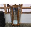 Image 1 : 403 -- VINTAGE OAK CURIO CABINET