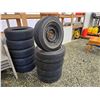 Image 2 : 404 --5 VINTAGE TIRES WITH STEEL WHEELS E70-R14