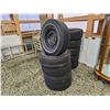 Image 3 : 404 --5 VINTAGE TIRES WITH STEEL WHEELS E70-R14