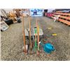 Image 1 : 413 -- WHEELBARROW AND A MIX OF TOOLS
