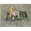 Image 1 : 418 -- PORTABLE DEWALT MITER SAW MOUNTED ON A SPECIALIZED ROLLING METAL STAND