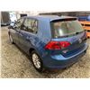 Image 21 : PARKSVILLE - 2015 VOLKSWAGEN GOLF BLUE 181854 KMS - D080996