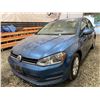 Image 3 : PARKSVILLE - 2015 VOLKSWAGEN GOLF BLUE 181854 KMS - D080996