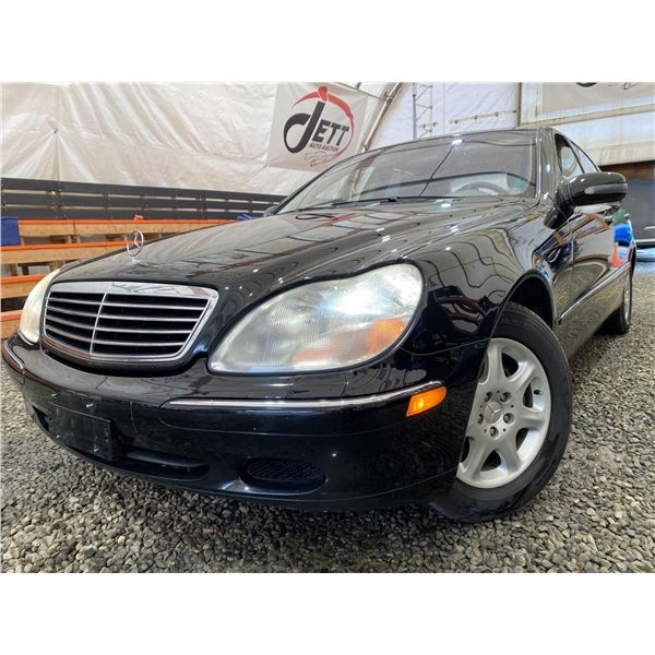 PARKSVILLE - 2001 MERCEDES-BENZ S-CLASS BLACK 309654 KMS - D164445