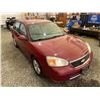 Image 10 : PARKSVILLE - 2007 CHEVROLET MALIBU RED 167582 KMS - P274954