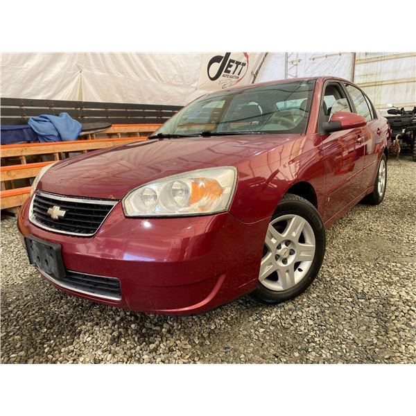 PARKSVILLE - 2007 CHEVROLET MALIBU RED 167582 KMS - P274954
