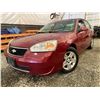 Image 1 : PARKSVILLE - 2007 CHEVROLET MALIBU RED 167582 KMS - P274954