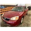Image 3 : PARKSVILLE - 2007 CHEVROLET MALIBU RED 167582 KMS - P274954