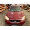Image 7 : PARKSVILLE - 2007 CHEVROLET MALIBU RED 167582 KMS - P274954