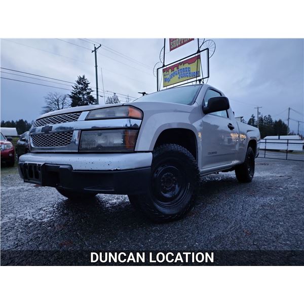 DUNCAN - 2005 CHEVROLET COLORADO 204450 KMS REAR WHEEL DRIVE D229812