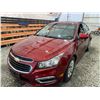 Image 3 : PARKSVILLE - 2016 CHEVROLET CRUZE LIMITED RED 227969 KMS - D102677