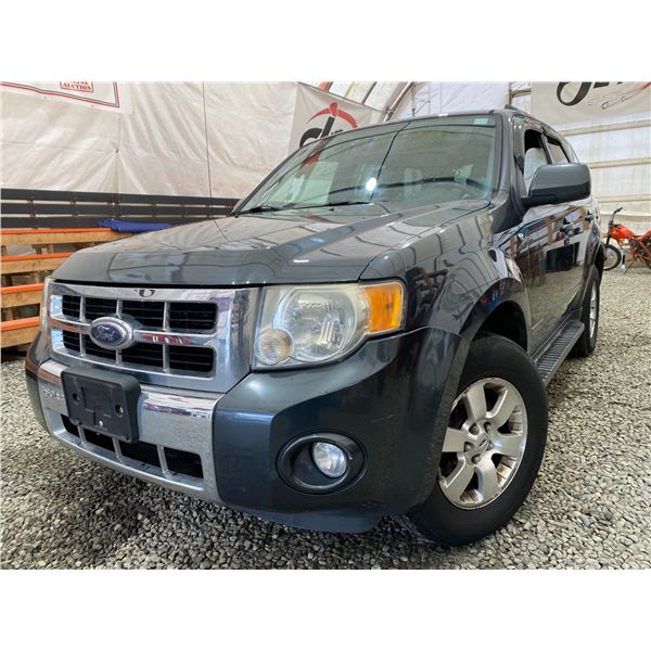 PARKSVILLE - 2008 FORD ESCAPE GREY 232389 KMS - BA54159