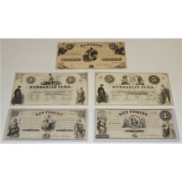 #14 Lot 1852 Hungarian Fund Banknotes US Issued