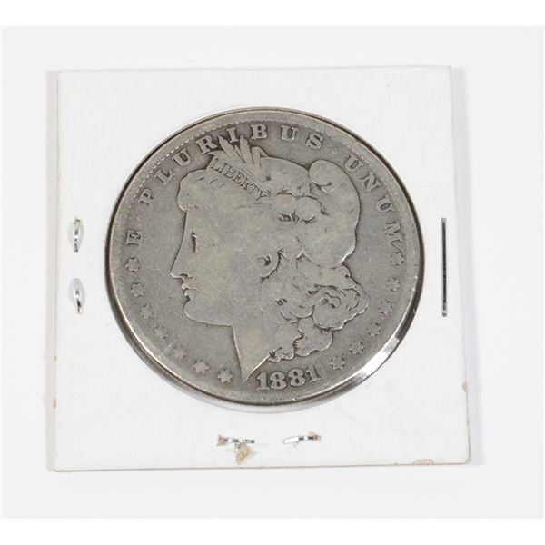 #36 1881 Morgan Silver Dollar Coin United States