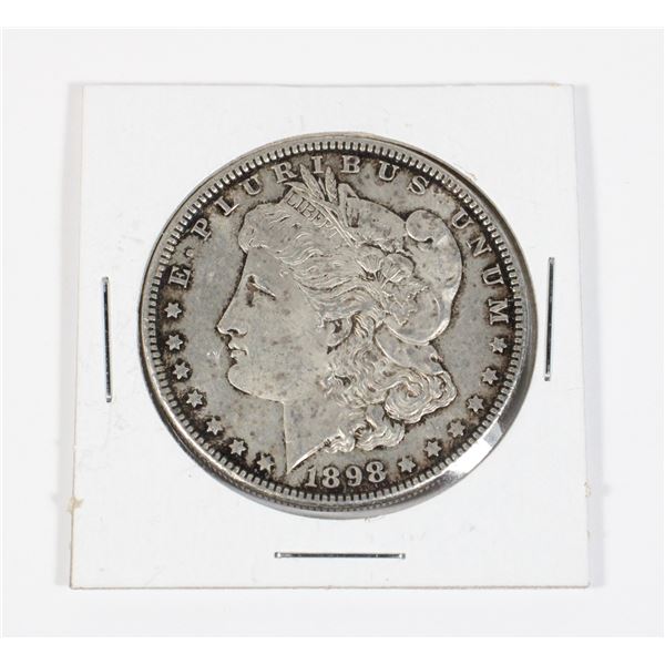 #38 1898 Morgan Silver Dollar Coin United States
