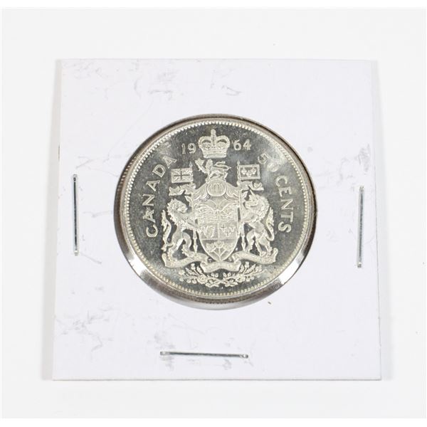 #58 1964 Fifty Cents Canada Silver Coin
