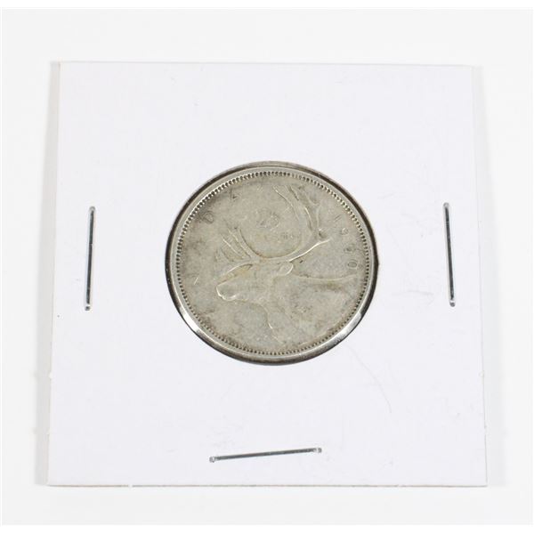 #78 1960 Canada 25 Cents Quarter Silver Coin